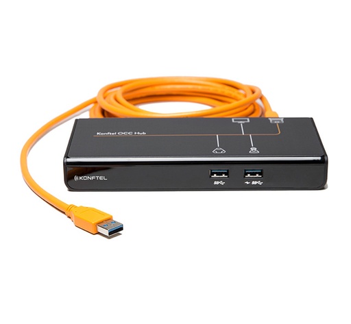 [KN-007] Konftel OCC USB HDMI Hub One Cable Connection from Camera, Speakerphone, & Display (3 m USB-A 2.0 cable, 2x 5 m USB-A cable)